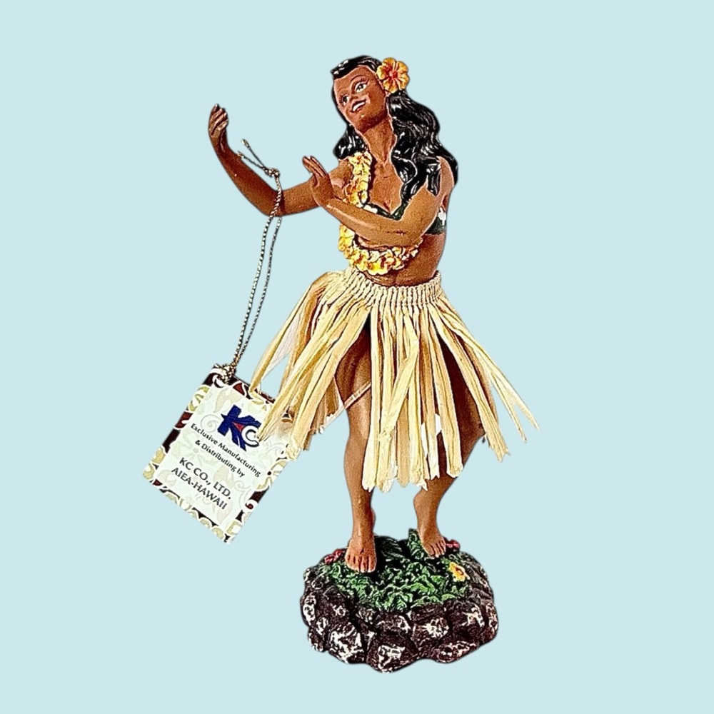 KC Hawaii Leilani Dashboard Dancing Hula Doll w/ Tags 7”